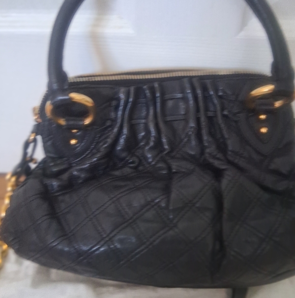 Marc Jacobs Cecilia Black Quilted Leather Handbag - Picture 2 of 11